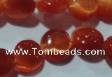 CCT487 15 inches 8mm flat round cats eye beads wholesale