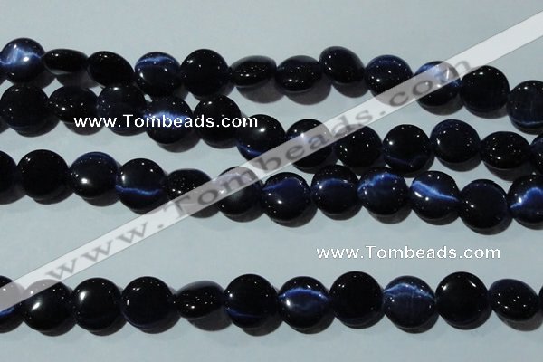 CCT528 15 inches 10mm flat round cats eye beads wholesale