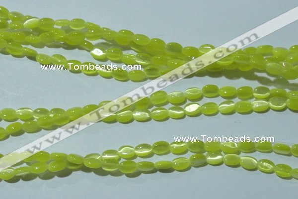 CCT607 15 inches 4*6mm oval cats eye beads wholesale