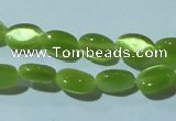 CCT608 15 inches 4*6mm oval cats eye beads wholesale