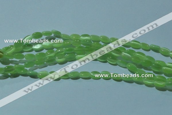 CCT609 15 inches 4*6mm oval cats eye beads wholesale