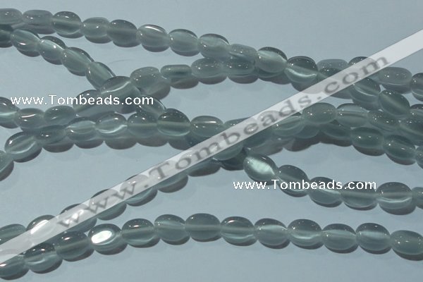 CCT631 15 inches 6*8mm oval cats eye beads wholesale