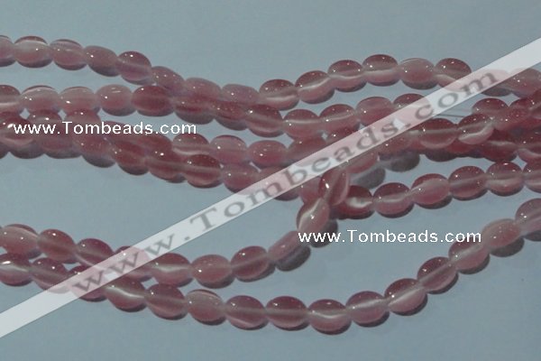 CCT633 15 inches 6*8mm oval cats eye beads wholesale