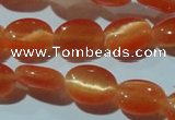 CCT634 15 inches 6*8mm oval cats eye beads wholesale