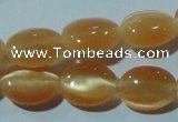 CCT636 15 inches 6*8mm oval cats eye beads wholesale