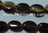 CCT638 15 inches 6*8mm oval cats eye beads wholesale