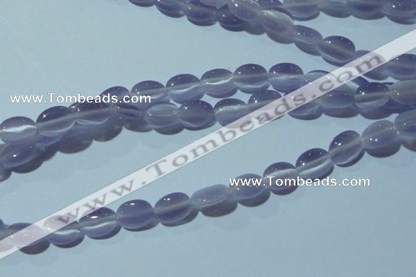 CCT639 15 inches 6*8mm oval cats eye beads wholesale