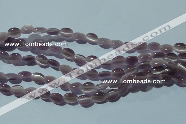 CCT641 15 inches 6*8mm oval cats eye beads wholesale