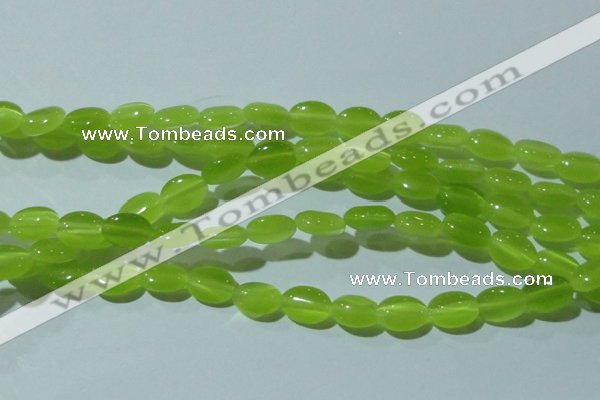 CCT645 15 inches 6*8mm oval cats eye beads wholesale