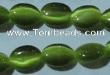 CCT648 15 inches 6*8mm oval cats eye beads wholesale