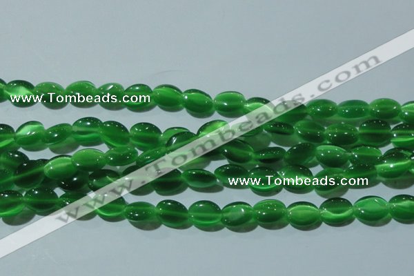 CCT650 15 inches 6*8mm oval cats eye beads wholesale