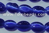 CCT651 15 inches 6*8mm oval cats eye beads wholesale