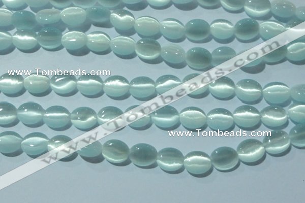 CCT660 15 inches 8*10mm oval cats eye beads wholesale