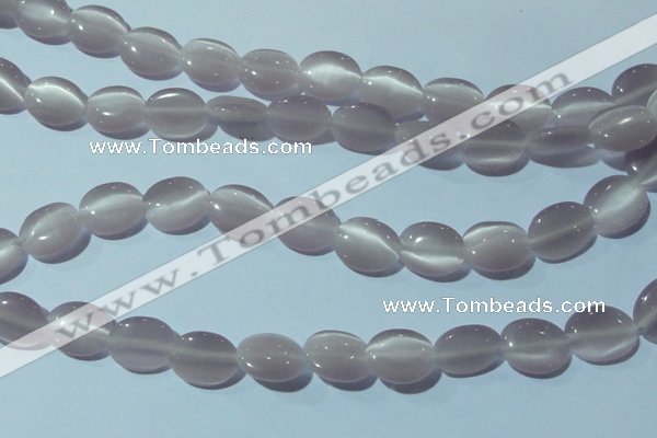 CCT662 15 inches 8*10mm oval cats eye beads wholesale