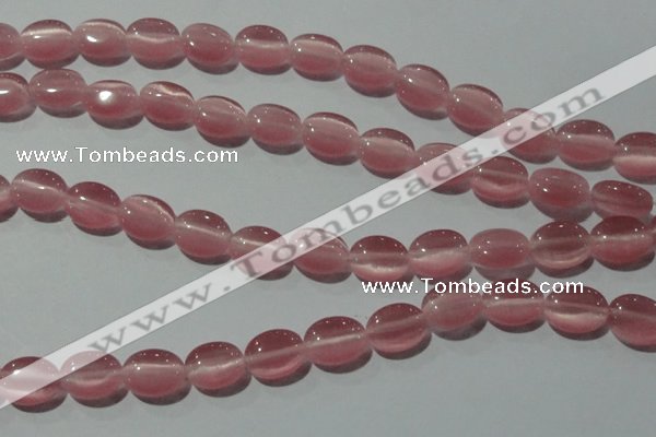 CCT664 15 inches 8*10mm oval cats eye beads wholesale