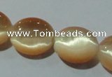 CCT667 15 inches 8*10mm oval cats eye beads wholesale