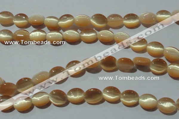 CCT667 15 inches 8*10mm oval cats eye beads wholesale