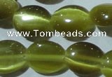 CCT672 15 inches 8*10mm oval cats eye beads wholesale