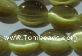 CCT673 15 inches 8*10mm oval cats eye beads wholesale