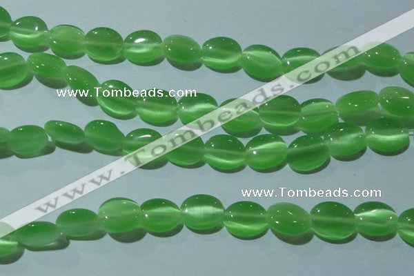 CCT675 15 inches 8*10mm oval cats eye beads wholesale