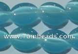 CCT677 15 inches 8*10mm oval cats eye beads wholesale