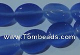 CCT678 15 inches 8*10mm oval cats eye beads wholesale