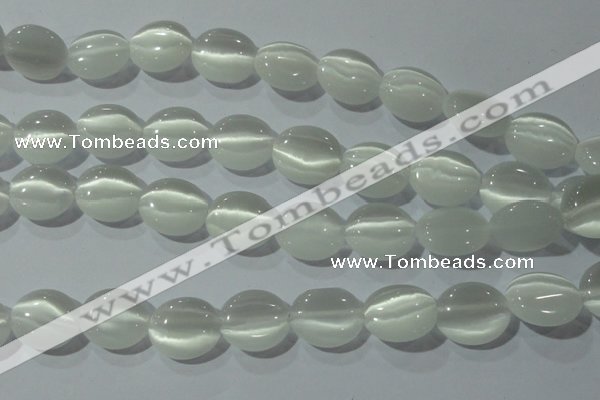 CCT690 15 inches 10*12mm oval cats eye beads wholesale