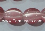 CCT694 15 inches 10*12mm oval cats eye beads wholesale