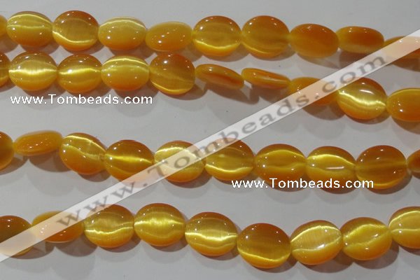 CCT697 15 inches 10*12mm oval cats eye beads wholesale