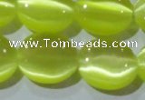 CCT698 15 inches 10*12mm oval cats eye beads wholesale