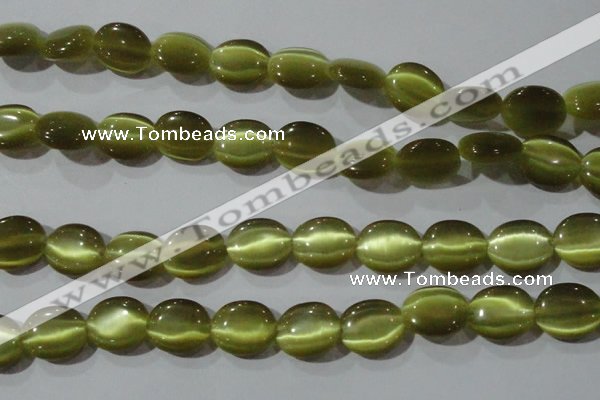 CCT699 15 inches 10*12mm oval cats eye beads wholesale