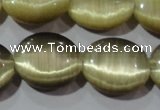 CCT700 15 inches 10*12mm oval cats eye beads wholesale