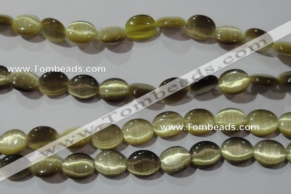 CCT700 15 inches 10*12mm oval cats eye beads wholesale