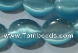 CCT701 15 inches 10*12mm oval cats eye beads wholesale