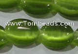 CCT703 15 inches 10*12mm oval cats eye beads wholesale