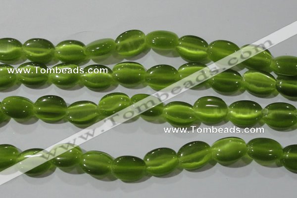 CCT703 15 inches 10*12mm oval cats eye beads wholesale