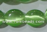 CCT704 15 inches 10*12mm oval cats eye beads wholesale