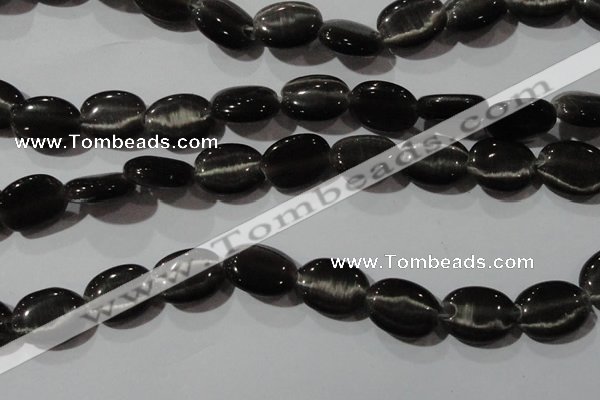 CCT708 15 inches 10*12mm oval cats eye beads wholesale