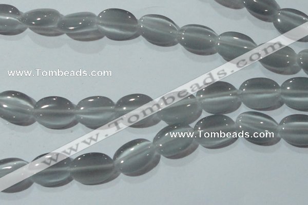 CCT721 15 inches 10*14mm oval cats eye beads wholesale