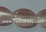 CCT724 15 inches 10*14mm oval cats eye beads wholesale