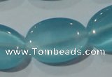 CCT729 15 inches 10*14mm oval cats eye beads wholesale