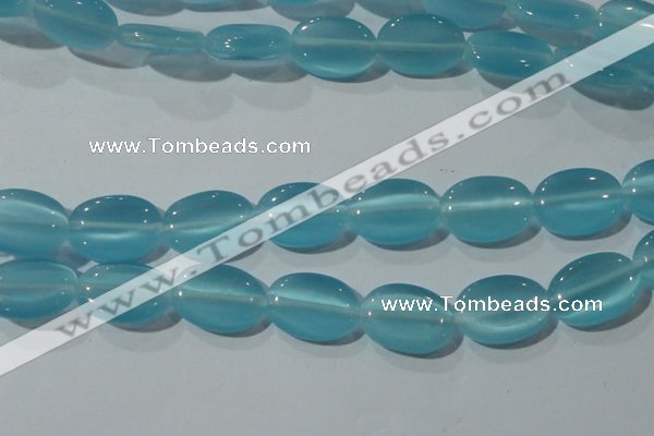 CCT729 15 inches 10*14mm oval cats eye beads wholesale