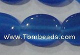 CCT753 15 inches 11*15mm oval cats eye beads wholesale