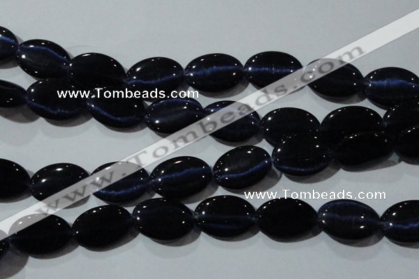 CCT754 15 inches 11*15mm oval cats eye beads wholesale