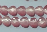 CCT962 15 inches 10*10mm faceted heart cats eye beads wholesale