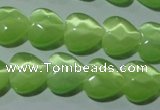 CCT972 15 inches 12*12mm faceted heart cats eye beads wholesale