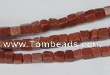 CCU06 15.5 inches 4*4mm cube goldstone beads wholesale