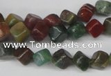 CCU107 15.5 inches 6*6mm cube Indian agate beads wholesale