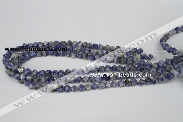 CCU109 15.5 inches 6*6mm cube sodalite gemstone beads wholesale