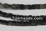 CCU11 15.5 inches 4*4mm cube ruby zoisite beads wholesale